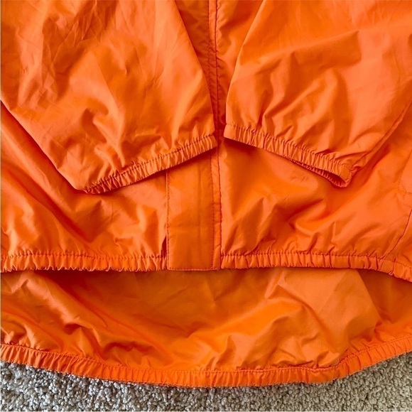 Rlx Polo Sport Men's L Orange Full Zip Windbreaker Nylon Jacket Armpit Vent - Picture 6 of 11
